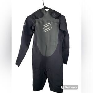 Billabong Long Sleeve Short Pant Wetsuit Size Large